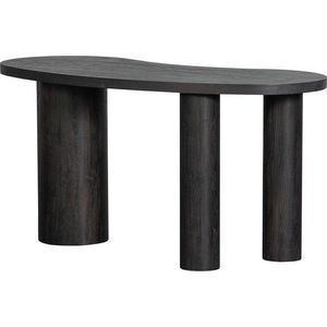 Tmavě hnědý konzolový stolek v dekoru borovice 70x150 cm Maan – WOOOD obraz