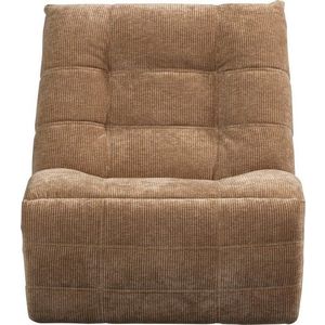 Světle hnědé polohovací manšestrové relaxační křeslo Hein – WOOOD obraz