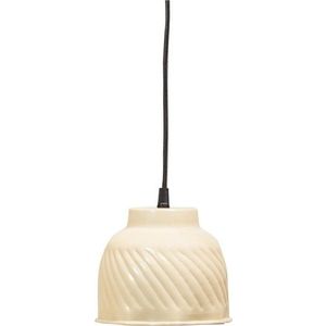 Béžové závěsné svítidlo s kovovým stínidlem Arleso – WOOOD obraz