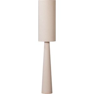 Béžová stojací lampa s textilním stínidlem (výška 187 cm) Loft – WOOOD obraz
