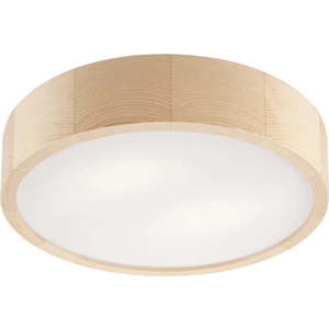 Světle hnědé stropní svítidlo se skleněným stínidlem ø 37 cm Eveline – LAMKUR obraz