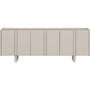 Světle šedý TV stolek z borovicového dřeva 152x53x46 cm Basu – WOOOD obraz