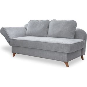 Světle šedá manšestrová lenoška (levý roh) Chic Charlotte – Miuform obraz