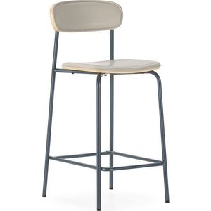 Béžové čalouněné barové židle v sadě 2 ks (výška sedáku 65, 5 cm) Saula – Marckeric obraz