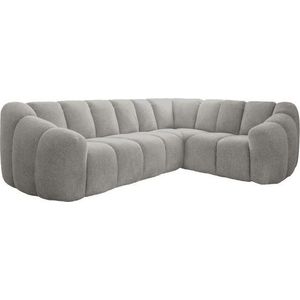 Světle šedá rohová pohovka (pravý roh/do L) Shell – Miuform obraz