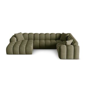 Zelená žinylková rohová pohovka (pravý roh/do "U") Treno – Cosmopolitan Design obraz