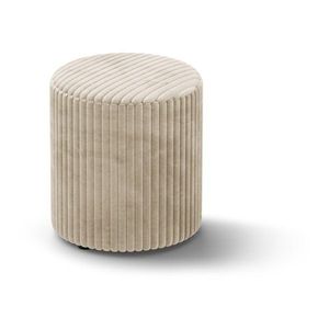 Béžový manšestrový taburet Dia – Micadoni obraz