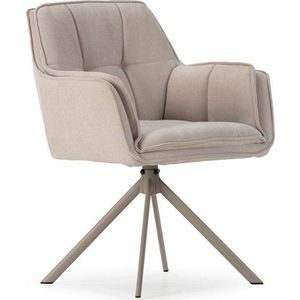 Béžová čalouněná jídelní křesla v sadě 2 ks Keiko – Marckeric obraz