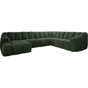 Tmavě zelená rohová pohovka (pravý roh/do "U") Shell – Miuform obraz