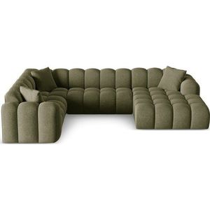Zelená žinylková rohová pohovka (levý roh/do "U") Treno – Cosmopolitan Design obraz