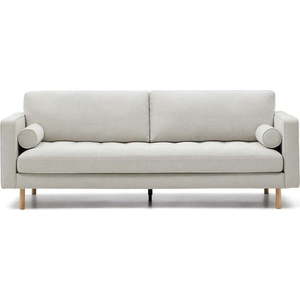 Žinylková pohovka šedobéžová 222 cm Debra – Kave Home obraz