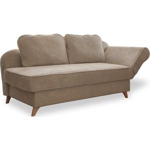 Taupe manšestrová lenoška (pravý roh) Chic Charlotte – Miuform obraz