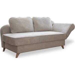 Béžová manšestrová lenoška (pravý roh) Chic Charlotte – Miuform obraz