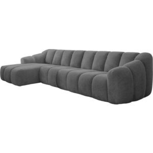 Šedá rohová pohovka (levý roh/s lenoškou) Shell – Miuform obraz