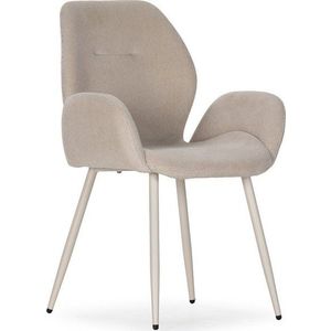 Béžová čalouněná jídelní křesla v sadě 2 ks Ansu – Marckeric obraz