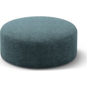 Taburet z textilie bouclé v petrolejové barvě Dia – Micadoni obraz