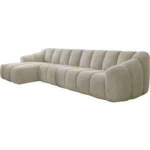 Béžová rohová pohovka (levý roh/s lenoškou) Shell – Miuform obraz