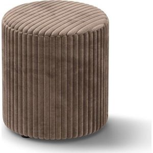 Hnědý manšestrový taburet Dia – Micadoni obraz