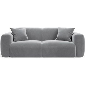 Šedá sametová pohovka 220 cm Strino – Cosmopolitan Design obraz