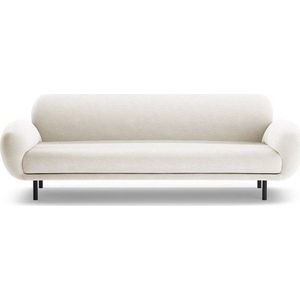 Bílá pohovka z textilie bouclé 208 cm Poppy – Micadoni obraz