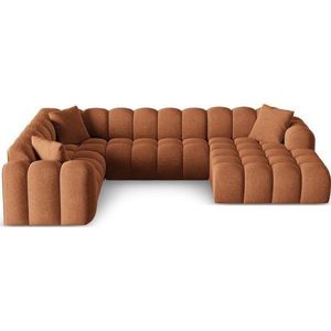 Žinylková rohová pohovka v terakotové barvě (levý roh/do "U") Treno – Cosmopolitan Design obraz