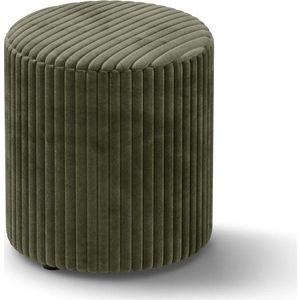 Zelený manšestrový taburet Dia – Micadoni obraz