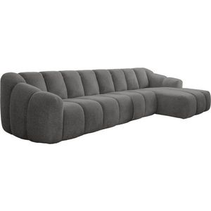 Šedá rohová pohovka (pravý roh/s lenoškou) Shell – Miuform obraz