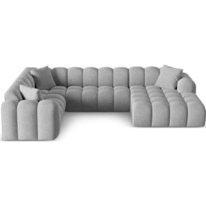 Světle šedá žinylková rohová pohovka (levý roh/do "U") Treno – Cosmopolitan Design obraz