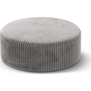 Světle šedý manšestrový taburet Dia – Micadoni obraz