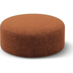 Taburet z textilie bouclé v cihlové barvě Dia – Micadoni obraz