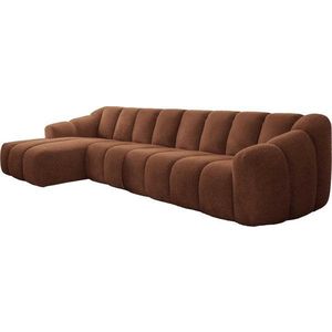 Rohová pohovka v terakotové barvě (levý roh/s lenoškou) Shell – Miuform obraz