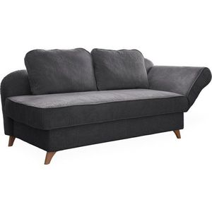 Šedá manšestrová lenoška (pravý roh) Chic Charlotte – Miuform obraz