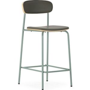 Tmavě zelené čalouněné barové židle v sadě 2 ks (výška sedáku 65, 5 cm) Saula – Marckeric obraz
