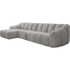 Světle šedá rohová pohovka (levý roh/s lenoškou) Shell – Miuform obraz