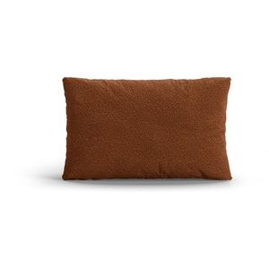 Polštář na gauč z textilie bouclé v terakotové barvě Poppy – Micadoni obraz