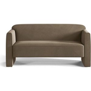 Taupe sametová pohovka 140 cm Abby – Micadoni obraz