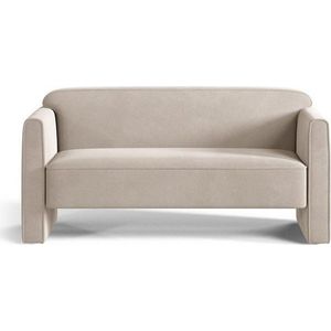 Béžová sametová pohovka 140 cm Abby – Micadoni obraz