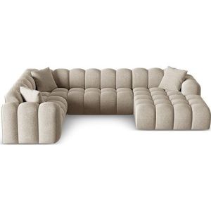 Světle hnědá žinylková rohová pohovka (levý roh/do "U") Treno – Cosmopolitan Design obraz