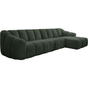 Tmavě zelená rohová pohovka (pravý roh/s lenoškou) Shell – Miuform obraz