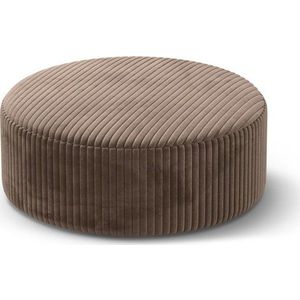 Hnědý manšestrový taburet Dia – Micadoni obraz