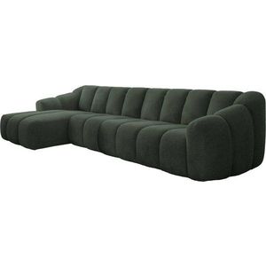 Tmavě zelená rohová pohovka (levý roh/s lenoškou) Shell – Miuform obraz