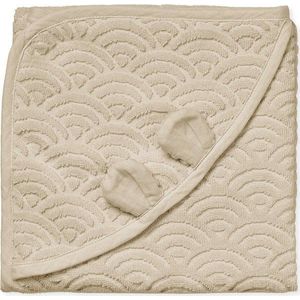 Béžová dětská osuška s kapucí z Bio bavlny 80x80 cm Almond – Cam Cam Copenhagen obraz