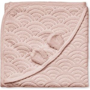 Starorůžová dětská osuška s kapucí z Bio bavlny 80x80 cm Dusty Rose – Cam Cam Copenhagen obraz