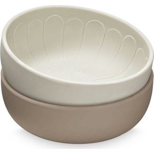 Béžové silikonové dětské misky v sadě 2 ks ø 13, 5 cm Earth – Cam Cam Copenhagen obraz