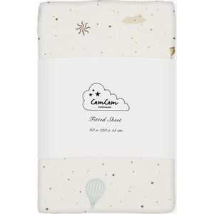 Slonovinové napínací dětské prostěradlo do postýlky z Bio bavlny 60x120 cm Dreamland – Cam Cam Copenhagen obraz