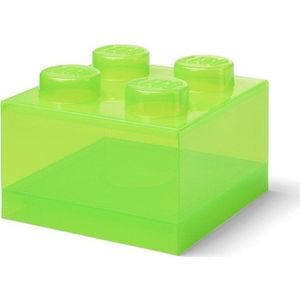Zelený plastový dětský úložný box 25x25x18 cm – LEGO® obraz