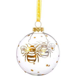 Skleněná ručně vyrobená vánoční koule ø 8 cm Golden Bee – Sass & Belle obraz