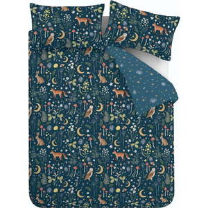 Prodloužené tmavě modré povlečení na dvoulůžko 230x220 cm Enchanted Twilight – Catherine Lansfield obraz