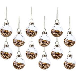 Skleněné vánoční koule v sadě 12 ks ø 3 cm Gold Mini – Sass & Belle obraz