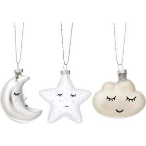 Skleněné ručně vyrobené vánoční ozdoby v sadě 3 ks 8, 5 cm Sweet Dreams – Sass & Belle obraz